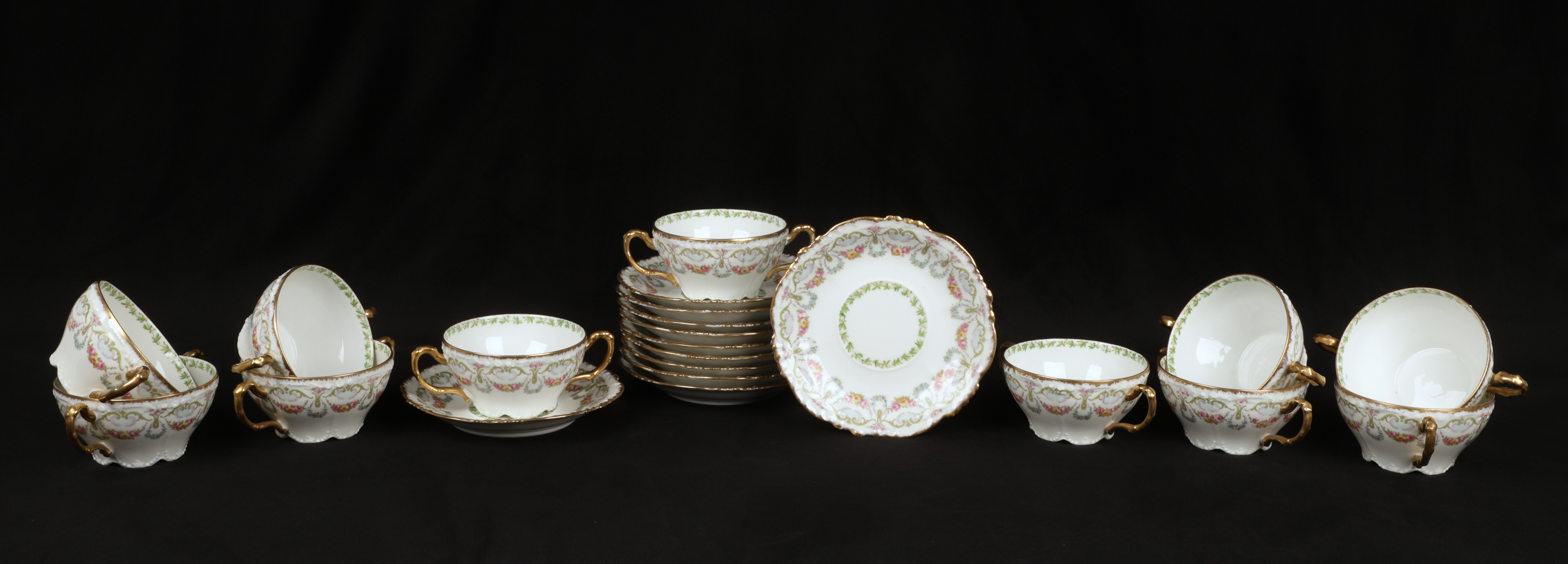 (11) Jean Pouyat Limoges cream soup