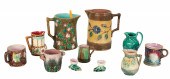 (11) Majolica Pottery Pitchers
