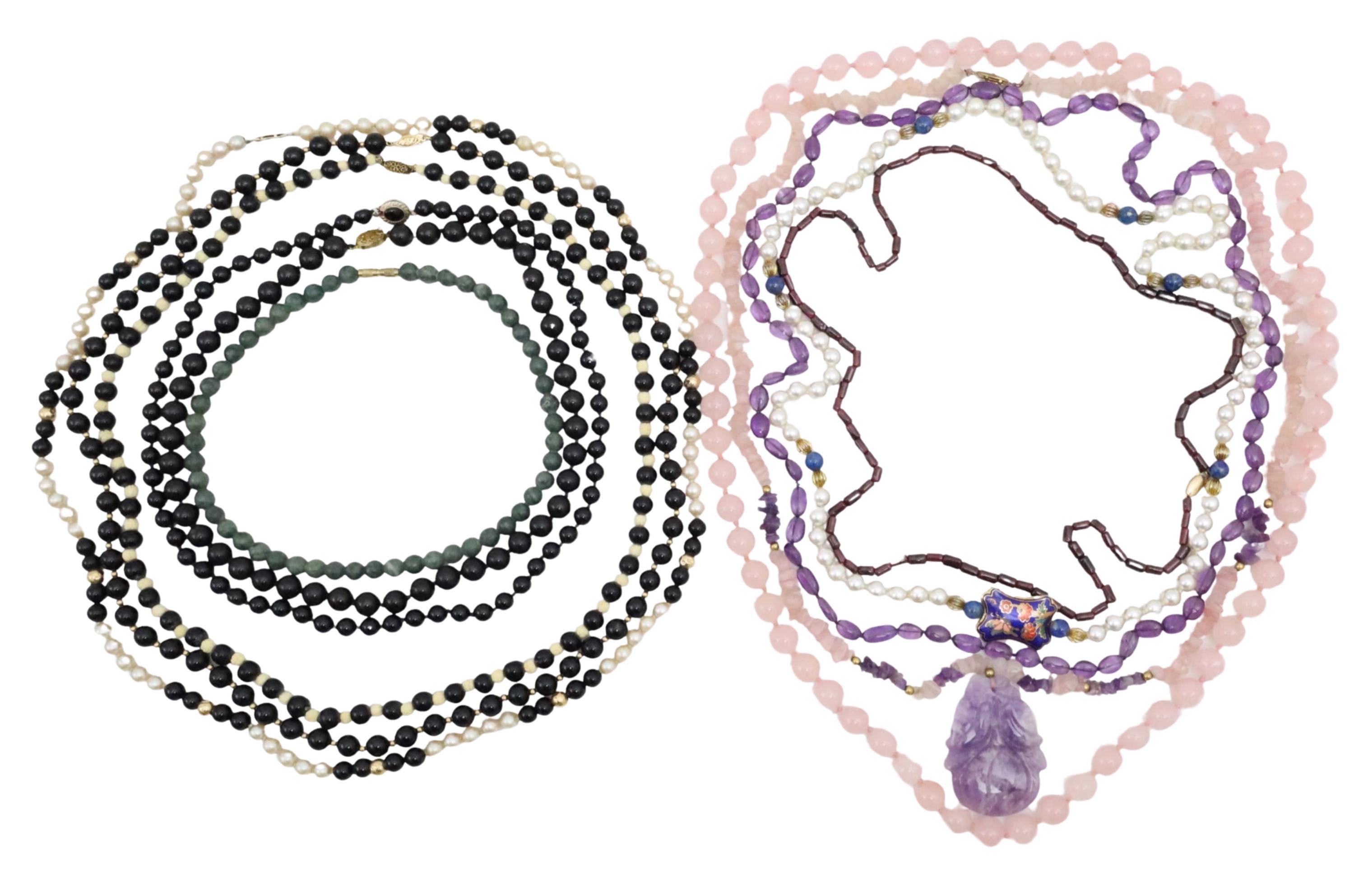 11 PC. ASSORTMENT OF BEADED