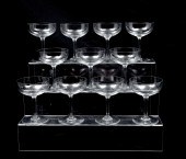 11 PC. BACCARAT CHAMPAGNE GLAS