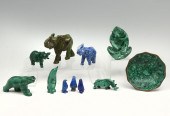 11 PC. LAPIS & MALACHITE & HAR
