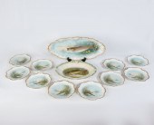 11 PC. LIMOGES CORONET PORCELA