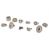 (11 PC) MODERNIST STERLING SIL