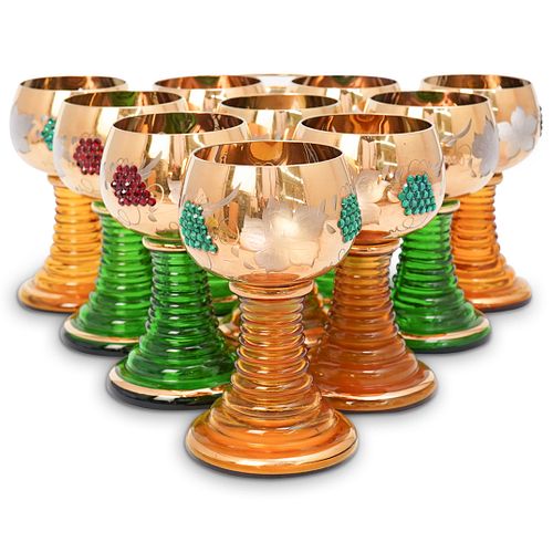 (11 PC) MOSER STYLE STEMWARE