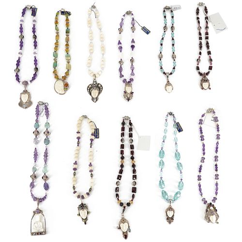 (11 PC) PAULETTE SAJEN CARVED