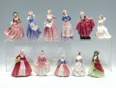 11 PC ROYAL DOULTON FIGURINES: