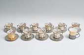 11 PC. STERLING CUP HOLDERS WI