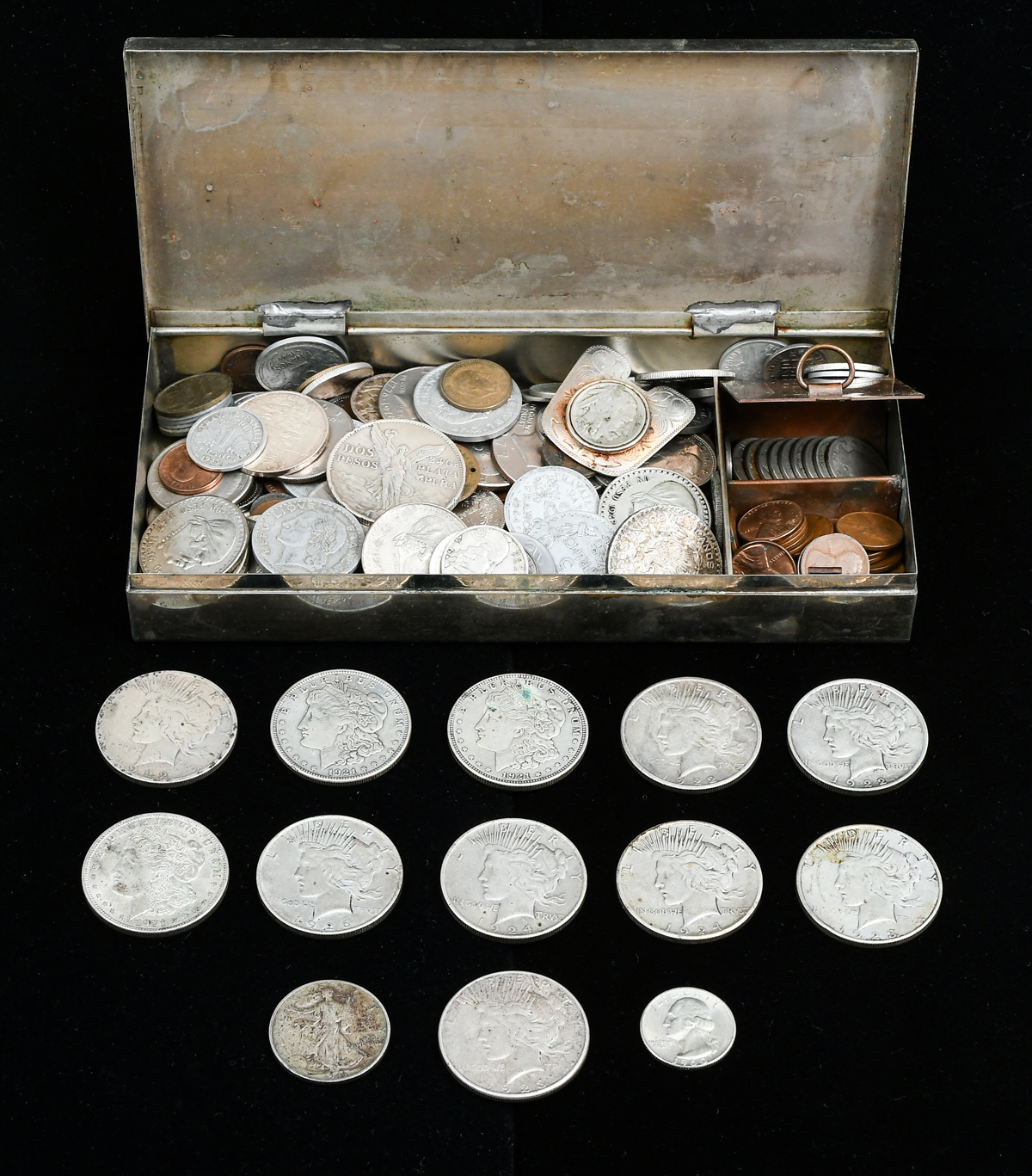 11 PC. U.S. MINT SILVER DOLLARS &