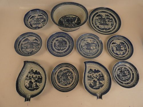 11 PCS CANTON CHINA INCLUDING