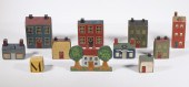 (11 PCS) FOLK ART HOUSES Colle