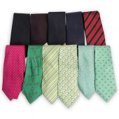 (11 PCS) HERMES SILK NECKTIE G