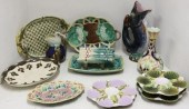 11 PCS OF 19TH C MAJOLICA TO I