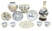 11 PCS OF ORIENTAL BLUE AND WH