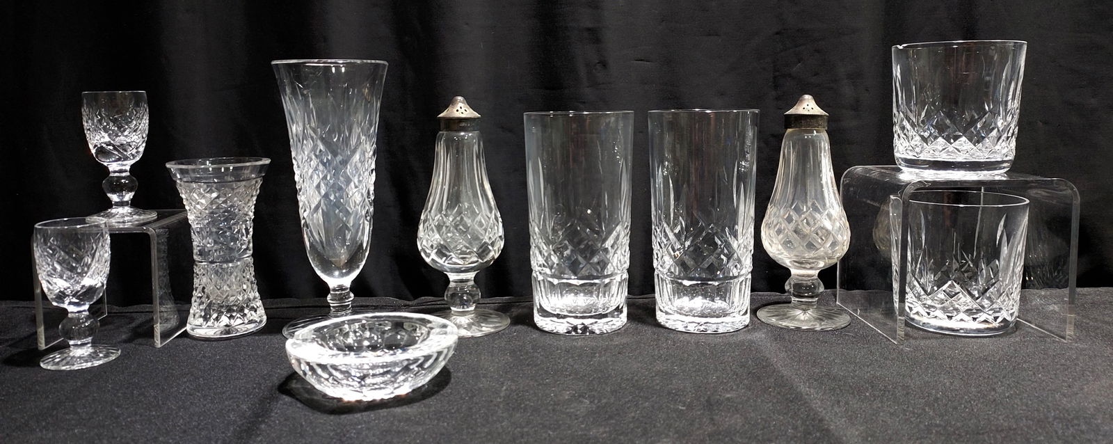 11 PCS WATERFORD CRYSTAL VASE,