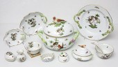 11 PIECE HEREND PORCELAIN ''RO