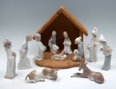 11 PIECE LLADRO NATIVITY SET: