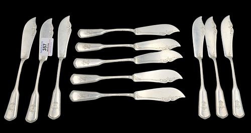11 PIECE SILVER FISH KNIFE SET11