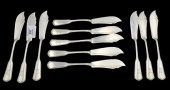 11 PIECE SILVER FISH KNIFE SET