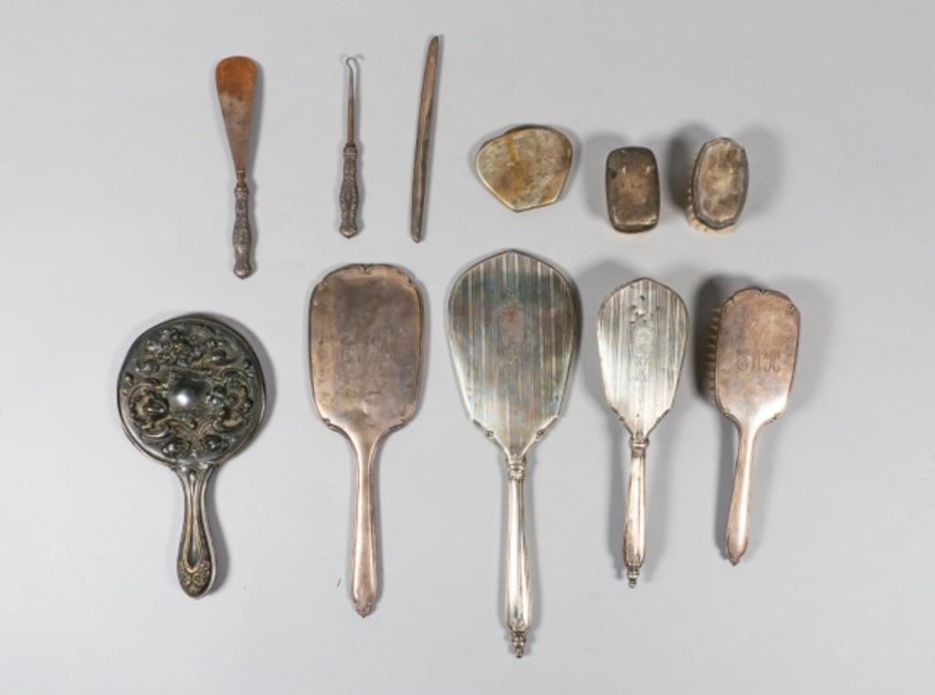 11 PIECE STERLING SILVER DRESSING