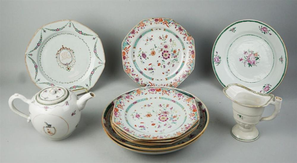 11 PIECES OF GREEN CHINESE EXPORT