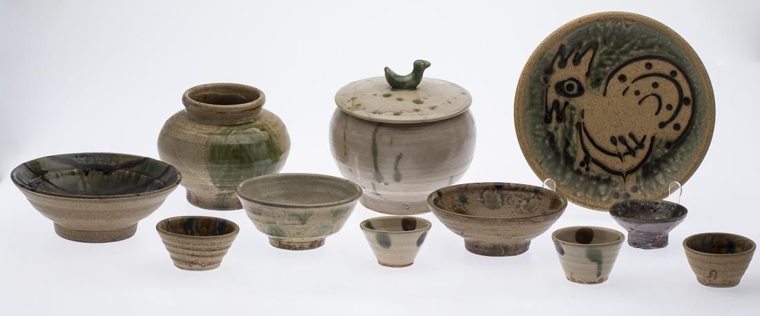 11 PIECES OF VARIOUS NC POTTERY,