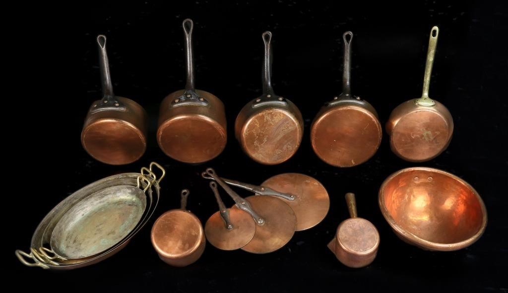 11 PIECES VINTAGE E. DEHILLERIN