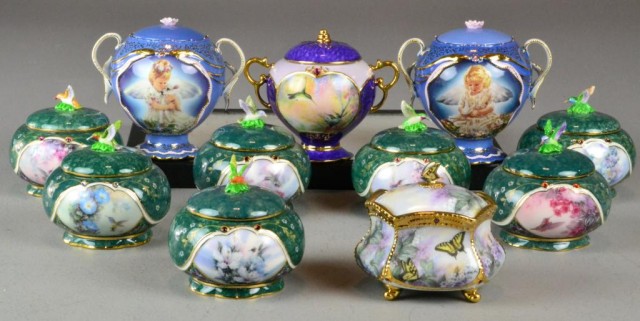 (11) Porcelain Music Boxes -