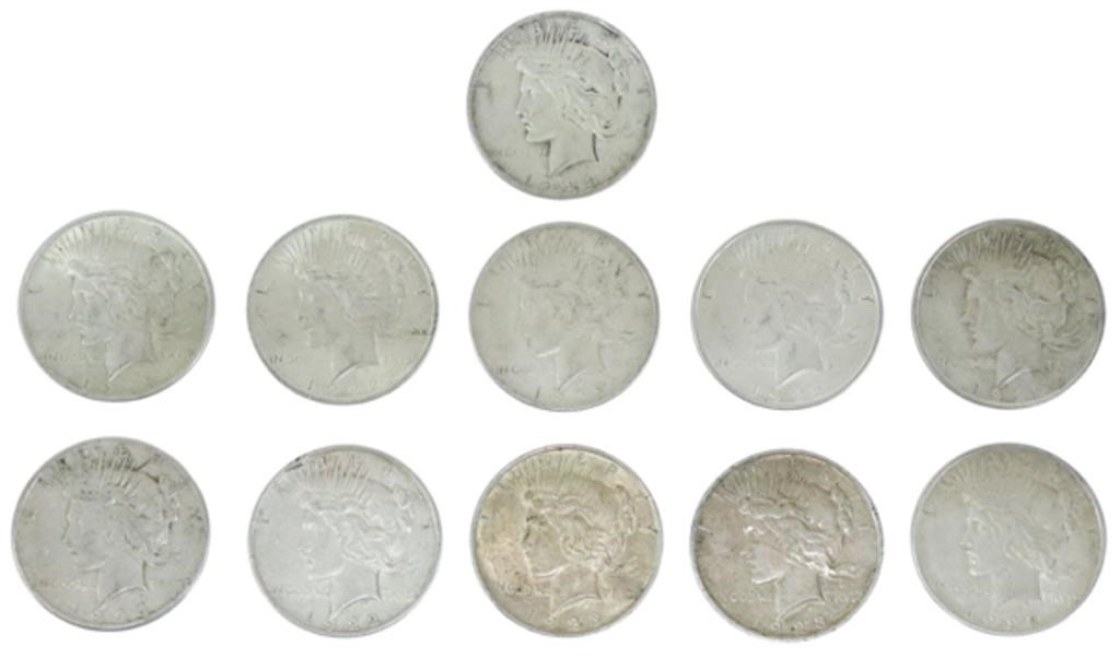 (11) U.S. PEACE SILVER