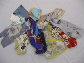 11 Vintage Silk Scarfs by Herm