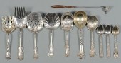 11 VINTAGE STERLING SERVING PI