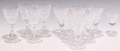 (11) WATERFORD CRYSTAL STEMS,