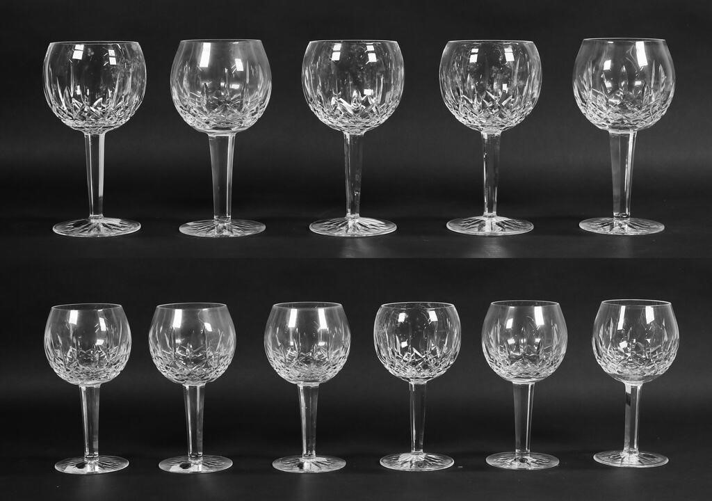 11 WATERFORD LISMORE CRYSTAL