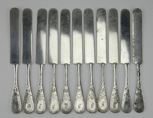11 WHITING STERLING SILVER KNIVES11