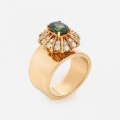 1.11 CT TOURMALINE AND DIAMOND