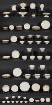 111 PIECES LENOX GREEN MARK PO