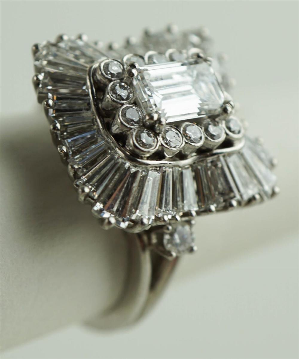 1.11CT EMERALD CUT DIAMOND AND