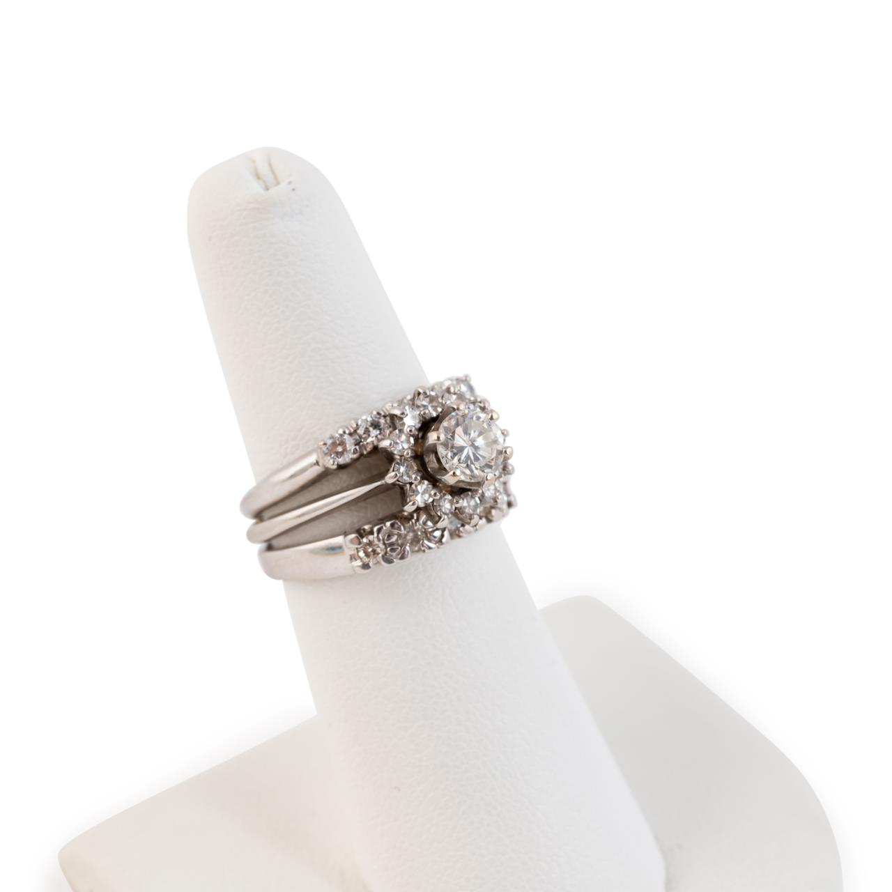 1.12 CTW 14K WHITE GOLD & DIAMOND