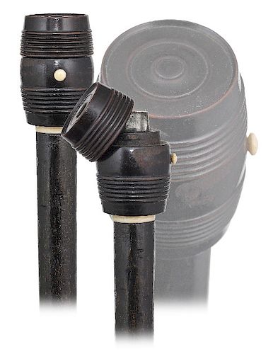 112. INKWELL CANE -CA. 1900