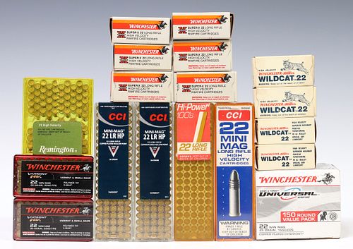 (1150) AMMO, 22 WIN MAGNUM &AMP; 22
