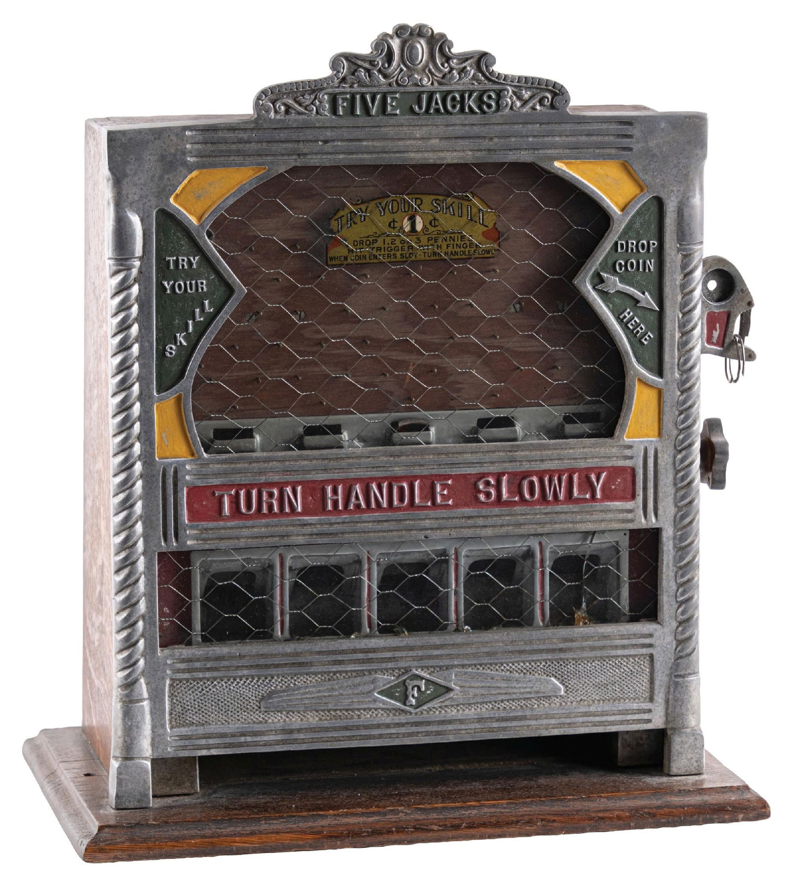 1&#162; FIELDS FIVE JACKS COUNTER