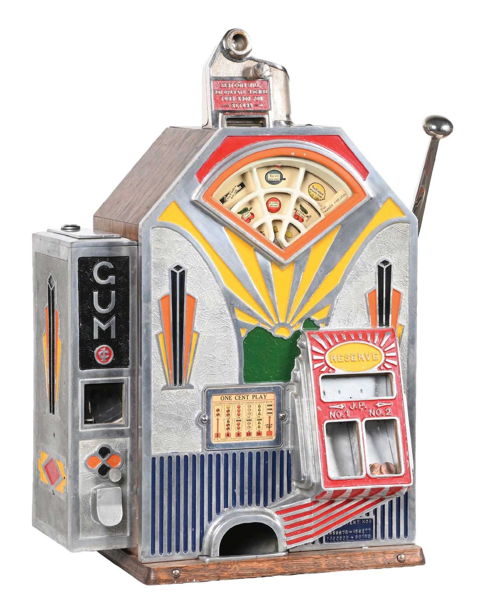 1&#162; LITTLE DUKE SLOT MACHINE W/