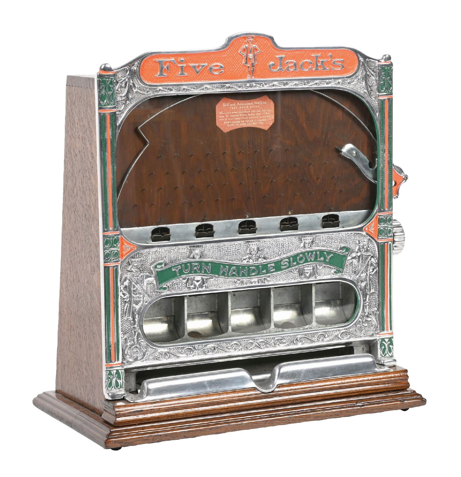 1&#162; ROCK-OLA FIVE JACKS COUNTER