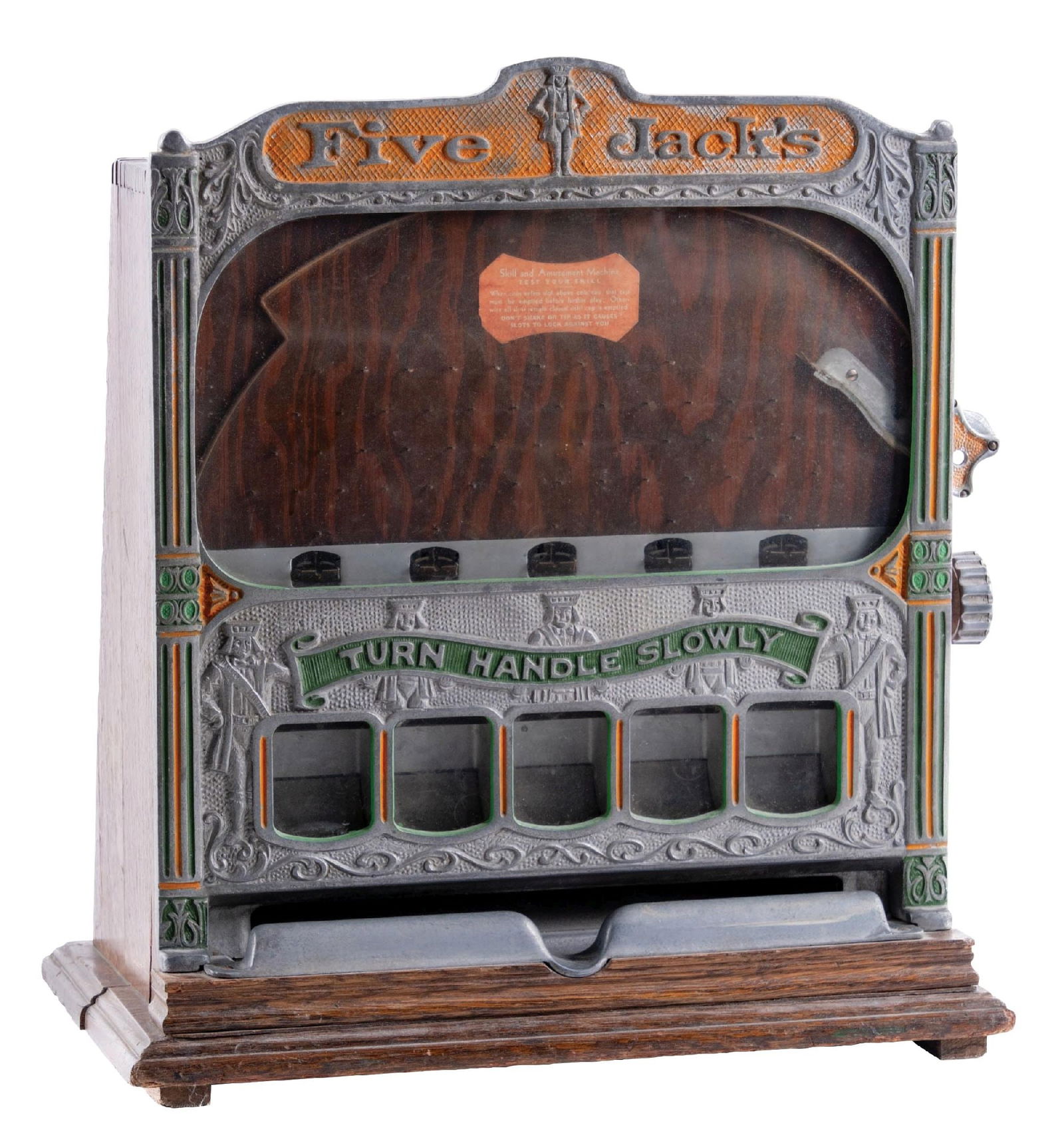 1&#162; ROCK-OLA FIVE JACKS COUNTER