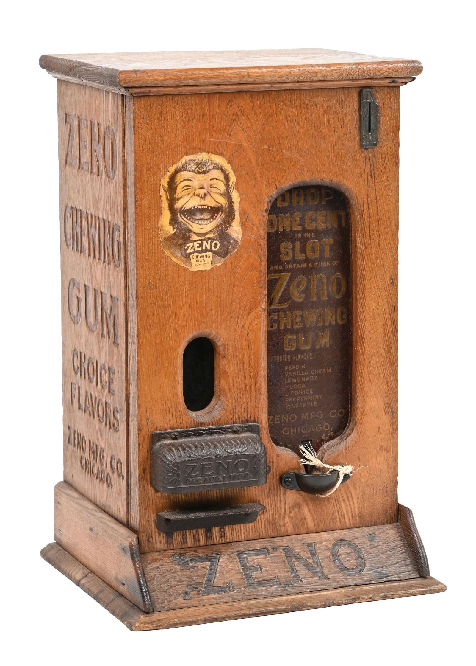 1&#162; WOOD ZENO STICK GUM VENDING