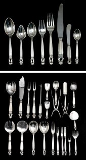 116PC GEORG JENSEN ACORN STERL