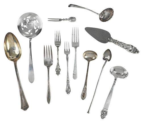 117 PIECES ASSORTED STERLING