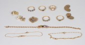11PC 10K GOLD & GEMSTONE ESTAT