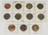 11PC. 1798-1818 LARGE CENT COI