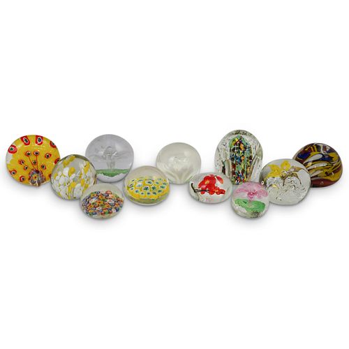 (11PC) A COLLECTION OF MURANO GLASS