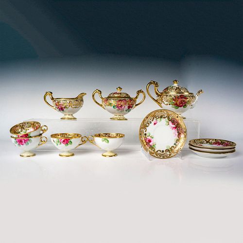 11PC NIPPON TEA SET WITH JEWELS